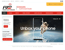 Tablet Screenshot of fraservalleywireless.com